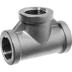 USA Sealing - Stainless Steel Pipe Fittings; Type: Tee ; Fitting Size: 2 x 2 x 2 ; End Connections: FBSPP x FBSPP x FBSPP ; Material Grade: 304 ; Pressure Rating (psi): 150 - Exact Industrial Supply