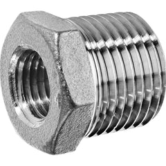 USA Sealing - Stainless Steel Pipe Fittings; Type: Hex Bushing ; Fitting Size: 2 x 1 ; End Connections: MBSPT x FBSPT ; Material Grade: 316 ; Pressure Rating (psi): 150 - Exact Industrial Supply