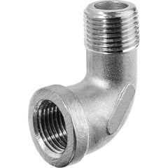 USA Sealing - Stainless Steel Pipe Fittings; Type: Street Elbow ; Fitting Size: 1-1/2 x 1-1/2 ; End Connections: MBSPT x FBSPT ; Material Grade: 316 ; Pressure Rating (psi): 150 - Exact Industrial Supply