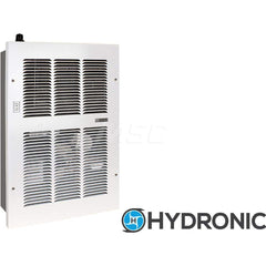 Hydronic Suspended Heaters; Air Flow Direction: Horizontal; Heater Type: Hot Water; Output Heating Capacity: 11200; Air Flow: 375; Outlet Velocity: 375; Fan Diameter: 8; Flow Rate: 4; Overall Height: 23.25; Maximum Amperage: 0.06; Wattage: 7.200; Mount Ty