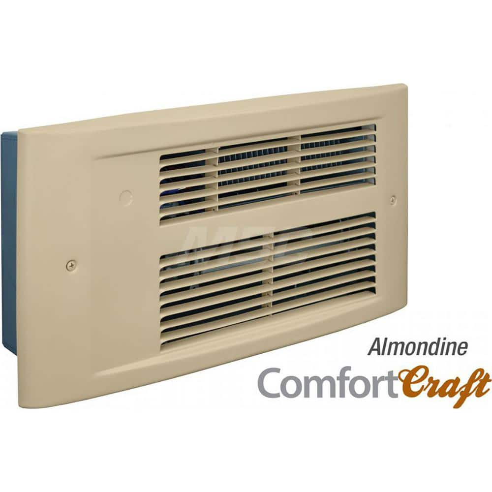 Electric Forced Air Heaters; Heater Type: Wall; Maximum BTU Rating: 5971; Voltage: 240V; Phase: 1; Wattage: 1750; Overall Length (Inch): 9; Overall Length (Decimal Inch): 9.0000; Overall Width (Inch): 17; Overall Width (Decimal Inch - 4 Decimals): 17.0000