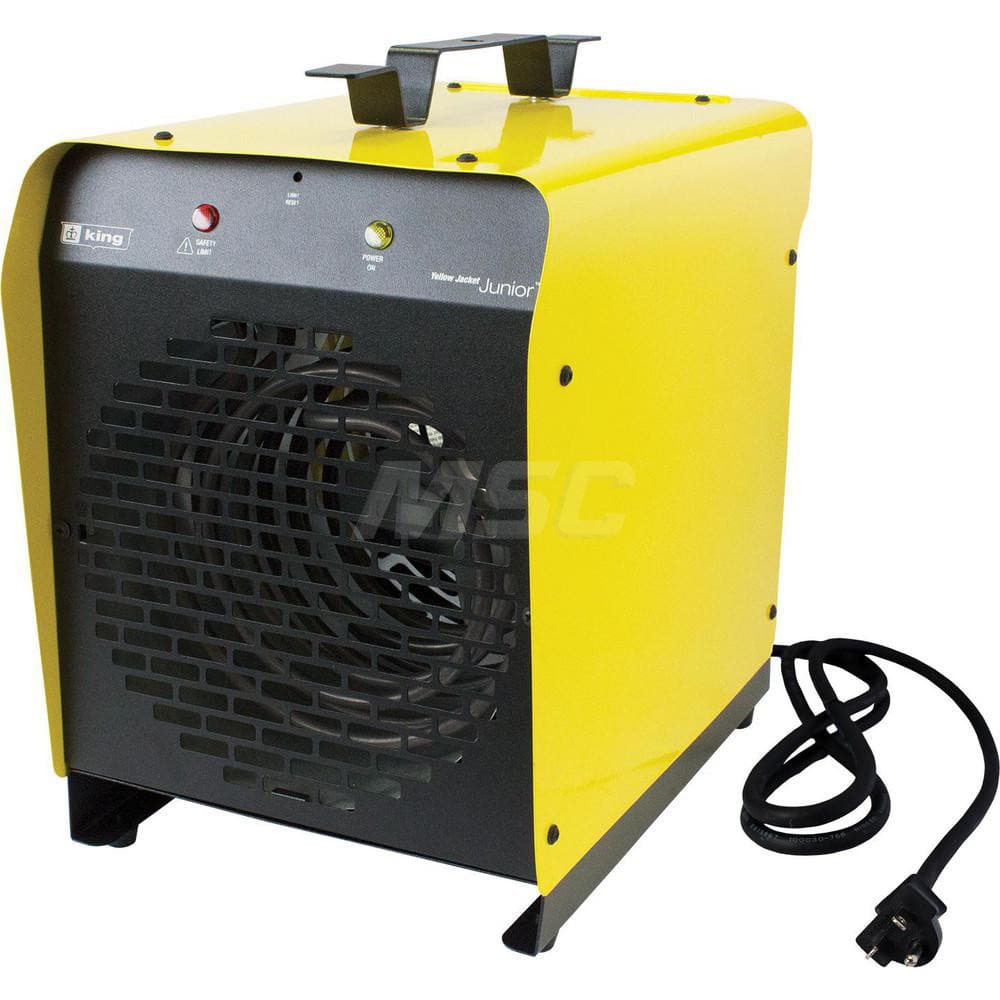 Electric Forced Air Heaters; Heater Type: Portable Garage; Maximum BTU Rating: 12795; Voltage: 240V; Phase: 1; Wattage: 3750; Overall Length (Inch): 14; Overall Length (Decimal Inch): 14.0000; Overall Width (Inch): 14; Overall Width (Decimal Inch - 4 Deci