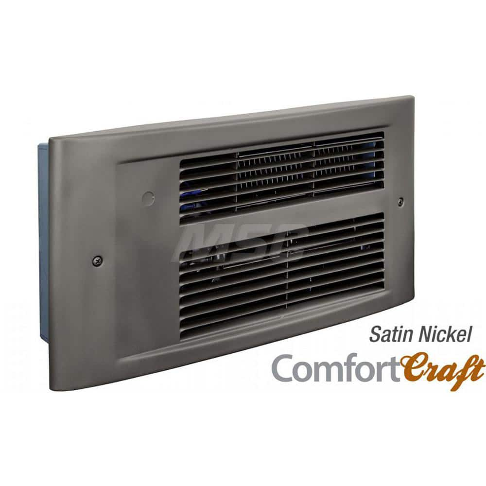 Electric Forced Air Heaters; Heater Type: Wall; Maximum BTU Rating: 5118; Voltage: 120V; Phase: 1; Wattage: 1500; Overall Length (Inch): 9; Overall Length (Decimal Inch): 9.0000; Overall Width (Inch): 17; Overall Width (Decimal Inch - 4 Decimals): 17.0000