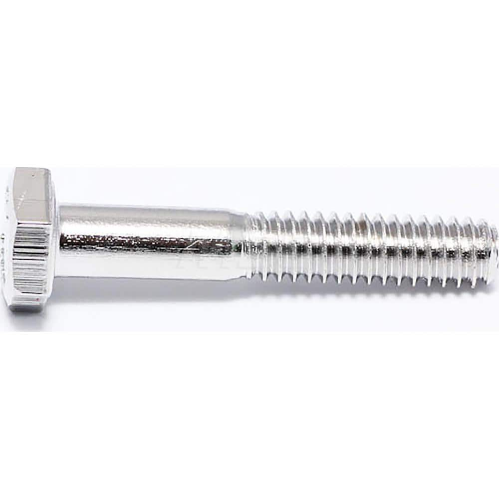 Hex Head Cap Screw: 1/4-20 x 2″, Grade 316 Stainless Steel, NL-19 Finish Partially Threaded, ANSI B18.2.1