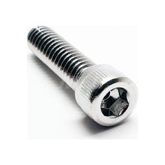 Socket Cap Screw: M6 x 1 Thread, DIN 912, 4 mm Drive 35 mm Thread Length, Stainless Steel, NL-19