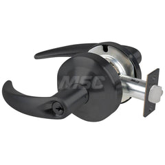 Lever Locksets; Type: Cylindrical Lock; Key Type: Keyed Different; Strike Type: Curved Lip Strike; Finish/Coating: Matte Black; Material: Metal; Material: Metal; Door Thickness: 1.75 in; Backset: 2.75 in; Cylinder Type: Schlage C Keyway; Minimum Order Qua