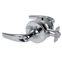 Lever Locksets; Type: Cylindrical Lock; Key Type: Keyed Different; Strike Type: Curved Lip Strike; Finish/Coating: Bright Chrome; Material: Metal; Material: Metal; Door Thickness: 1.75 in; Backset: 2.75 in; Cylinder Type: Schlage C Keyway; Minimum Order Q