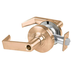 Lever Locksets; Type: Cylindrical Lock; Key Type: Keyless; Strike Type: Curved Lip Strike; Finish/Coating: Satin Bronze; Material: Metal; Material: Metal; Door Thickness: 1.75 in; Backset: 2.75 in; Cylinder Type: No Keyway; Minimum Order Quantity: Metal;