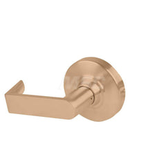 Lever Locksets; Type: Cylindrical Lock; Key Type: Keyless; Strike Type: Curved Lip Strike; Finish/Coating: Satin Bronze; Material: Metal; Material: Metal; Door Thickness: 1.75 in; Backset: 2.75 in; Cylinder Type: No Keyway; Minimum Order Quantity: Metal;