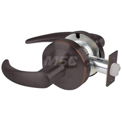 Lever Locksets; Type: Cylindrical Lock; Key Type: Keyless; Strike Type: Curved Lip Strike; Finish/Coating: Aged Bronze; Material: Metal; Material: Metal; Door Thickness: 1.75 in; Backset: 2.75 in; Cylinder Type: No Keyway; Minimum Order Quantity: Metal; M