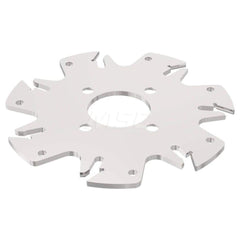 Indexable Slotting Cutter: 3.1 mm Cutting Width, 100 mm Cutter Dia, Arbor Hole Connection, 25.5 mm Depth of Cut, Right Hand Cut Screw, Uses 7 150.10 Inserts, 7 Teeth, Straight, Positive, Steel, Uncoated