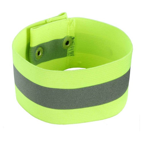 8001 S/M Lime Arm/Leg Band- Button Snap Closure - Makers Industrial Supply