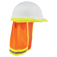 8005 Orange Hi-Vis Mesh Neck Shade W/ Reflective - Makers Industrial Supply