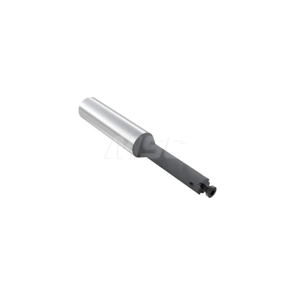 Replaceable Tip Milling Shank: Series 335.14, 1/2″ Straight Shank M3.5 Neck Thread, 0.315″ Neck Dia, Solid Carbide