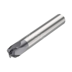 Tapered End Mill: 20 ° per Side, 4 Flutes, Solid Carbide, Tapered End SIRON-A Finish, Series JH744