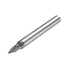 Tapered End Mill: 20 ° per Side, 4 Flutes, Solid Carbide, Tapered End SIRON-A Finish, Series JH744