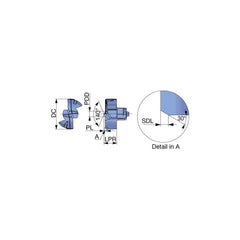 Replaceable Drill Tip:  DMF101 AH9130,  180 &deg N/A TiAlN Finish,  No