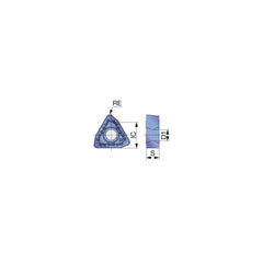 Indexable Drill Insert: WWMU060306DJ AH3135, Carbide Coated, 80 ° Trigon