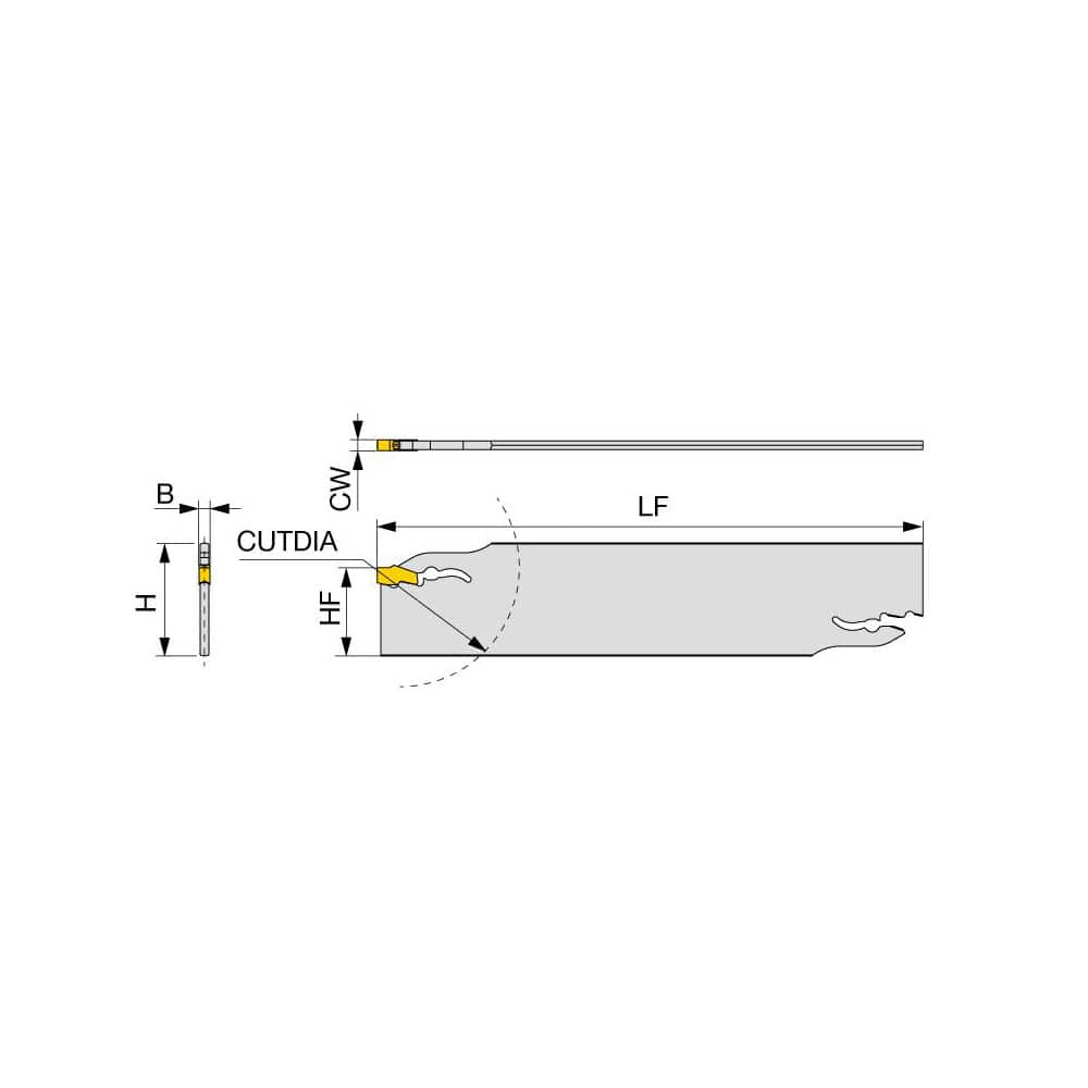 Indexable Cut-Off Blades; End Type: Double; Hand: Neutral; Blade Height (Decimal Inch): 1.2600; Blade Width (Decimal Inch): 0.0710; Blade Overall Length (Decimal Inch): 5.9055; Blade Style: QSP; Compatible Insert Style: QGM; Compatible Insert Size Code: 2