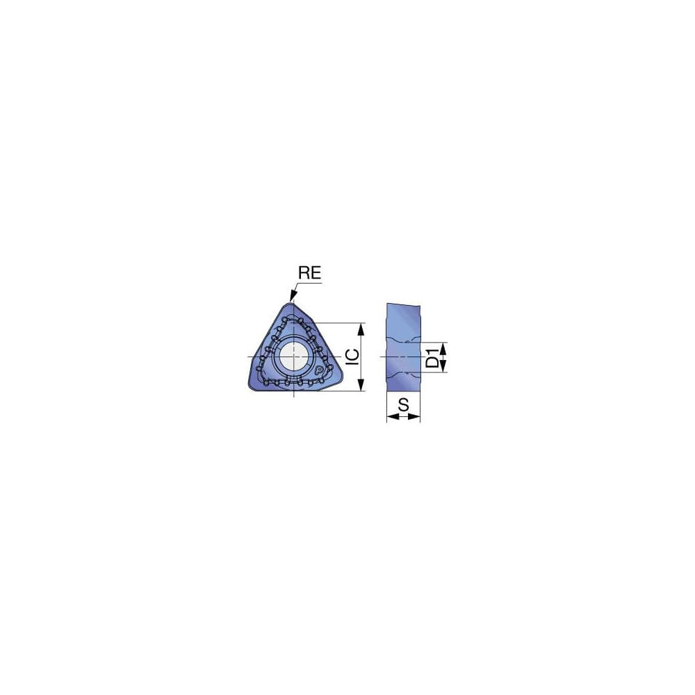 Indexable Drill Insert: WWMU05X205DJ AH3135, Carbide Coated, 80 ° Trigon