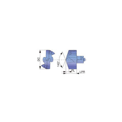 Replaceable Drill Tip:  DMH0728 AH9130,  140 &deg N/A TiAlN Finish,  No