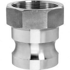 USA Sealing - 1-1/2" x 1-1/2" Cam & Groove Male Adapter Female NPT Thread - Makers Industrial Supply