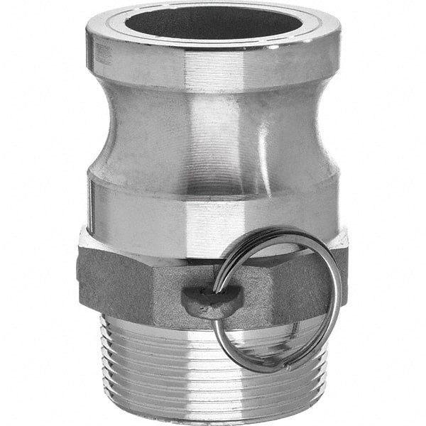 USA Sealing - 1-1/2" x 1-1/2" Cam & Groove Male Adapter Male NPT Thread - Makers Industrial Supply