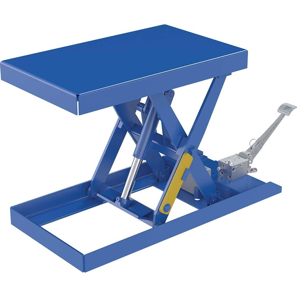 Vestil - Lifting Tables; Type: Scissor Lift ; Lift Style: Scissor ; Style: Foot Pump ; Load Capacity (Lb.): 500.000 ; Minimum Height (Inch): 6 ; Lift Height (Inch): 28 - Exact Industrial Supply