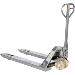 Vestil - Pallet Trucks/Jacks; Type: Pallet Truck ; Load Capacity (Lb.): 5500.000 ; Overall Width (Inch): 27 ; Length of Forks (Inch): 48 ; Fork Width (Inch): 27 ; Low Height (Inch): 2-7/8 - Exact Industrial Supply