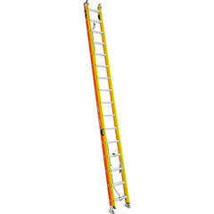 Werner - Extension Ladders; Type: Extension Ladder ; Height (Feet): 32.000 ; Material: Fiberglass ; Load Capacity (Lb.): 300.000 ; Industry Rating: Type IA ; Rung Type: Triangular - Exact Industrial Supply