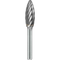 SGS Pro - SH-6, 5/8" Cut Diam, 1/4" Shank Length, NG6, Tungsten Carbide Flame Burr - Exact Industrial Supply