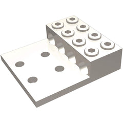 Burndy - Ring Terminals; Terminal Type: Rectangle ; Insulation Type: NonInsulated ; Connection Type: Lug ; Compatible Wire Size (AWG): 2 (Strand) ; Compatible Wire Size (kcmil): 600 ; Stud Size (Inch): 1/2 - Exact Industrial Supply