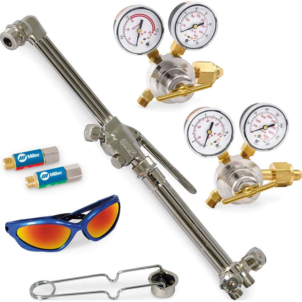 Oxygen/Acetylene Torch Kits; Type: MD Oxy/Acetylene Pack; Accessories: Shade #5 Safety Glasses; Striker; Style: ToughCut Series 30