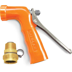 SANI-LAV - Sprayers & Nozzles; Type: Small Reinforced Industrial Spray Nozzle ; Color: Safety Orange ; Connection Type: Female to Male ; Material: Zinc; Stainless Steel ; Material Grade: N/A ; Gallons Per Minute @ 100 Psi: 6.5 - Exact Industrial Supply