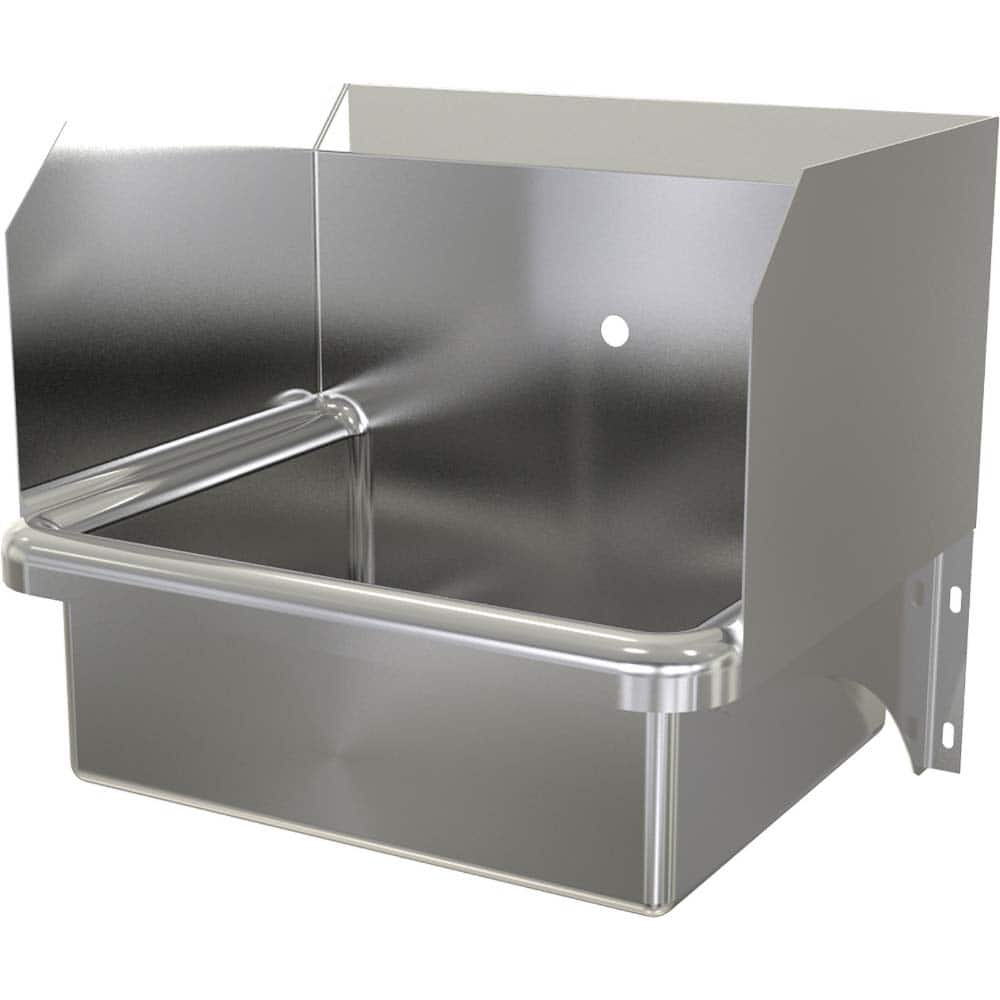 SANI-LAV - Sinks; Type: Wall Mounted Wash Sink ; Outside Length: 20 (Inch); Outside Width: 17-1/2 (Inch); Outside Height: 16-1/2 (Inch); Inside Length: 17 (Inch); Inside Width: 14 (Inch) - Exact Industrial Supply