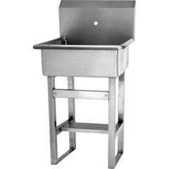 SANI-LAV - Sinks; Type: Floor Mounted Wash Sink ; Outside Length: 23 (Inch); Outside Width: 46-1/2 (Inch); Outside Height: 19-1/2 (Inch); Inside Length: 20 (Inch); Inside Width: 17 (Inch) - Exact Industrial Supply