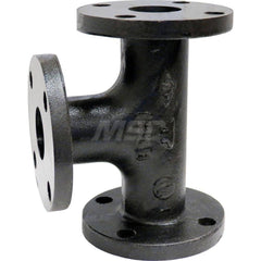 Black Tee: 3″, 125 psi, Threaded Cast Iron, Galvanized Finish, Class 125