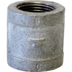 Black Coupling: 2″, 150 psi, Threaded Malleable Iron, Galvanized Finish, Class 150