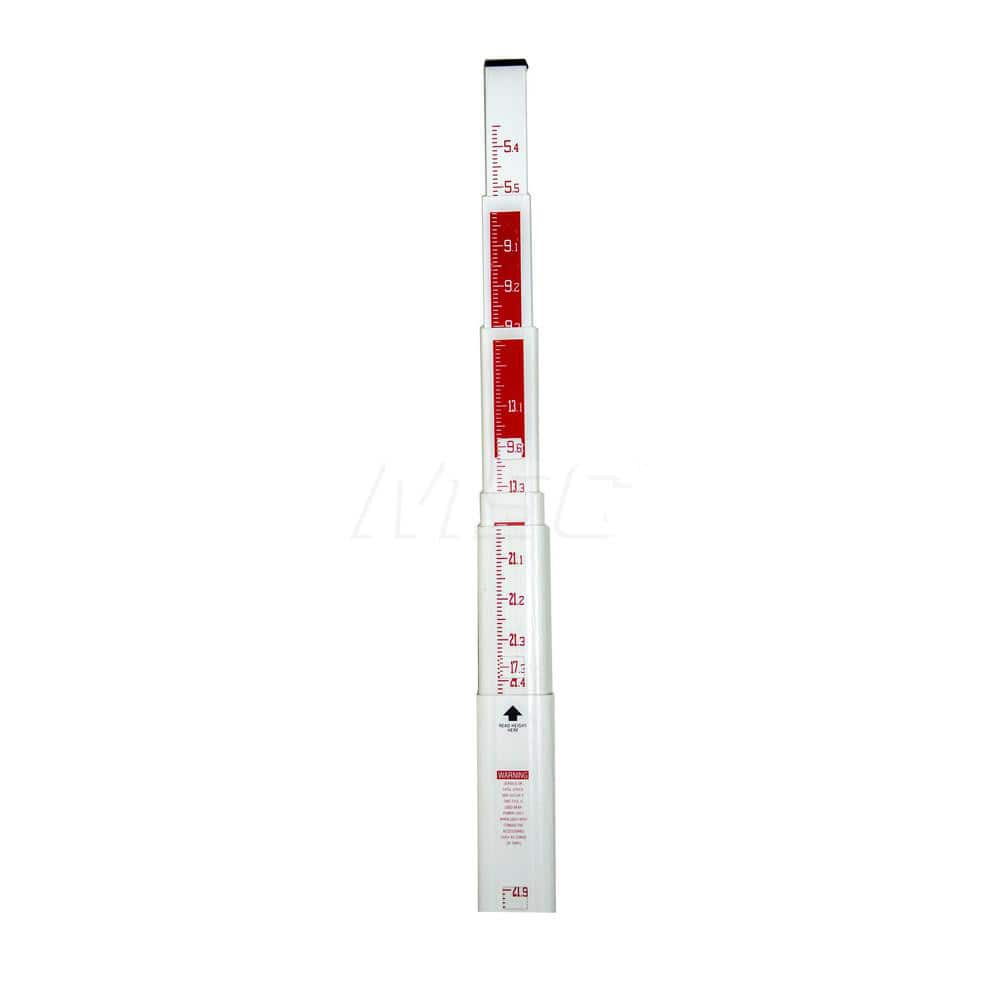 Optical Level Accessories; Type: Telescoping Rod; Graduation: 0.10; Material: Fiberglass; Maximum Measuring Range (Feet): 25; Kit Includes: Case; Number of Sections: 6; Length (Feet): 25.000