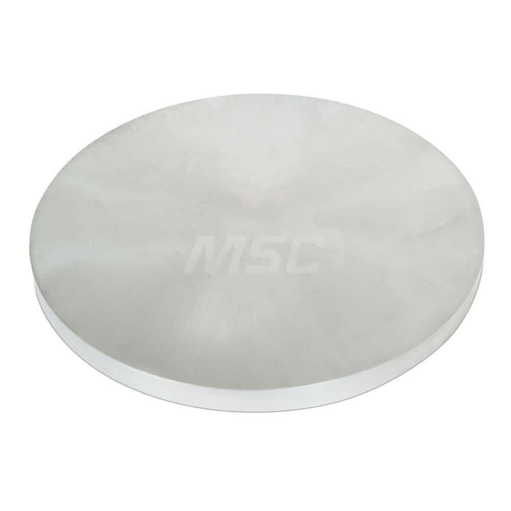 Aluminum Round Precision Sized Plate: Precision Ground, 10″ Long, 10″ Wide, 3/4″ Thick, Alloy 6061