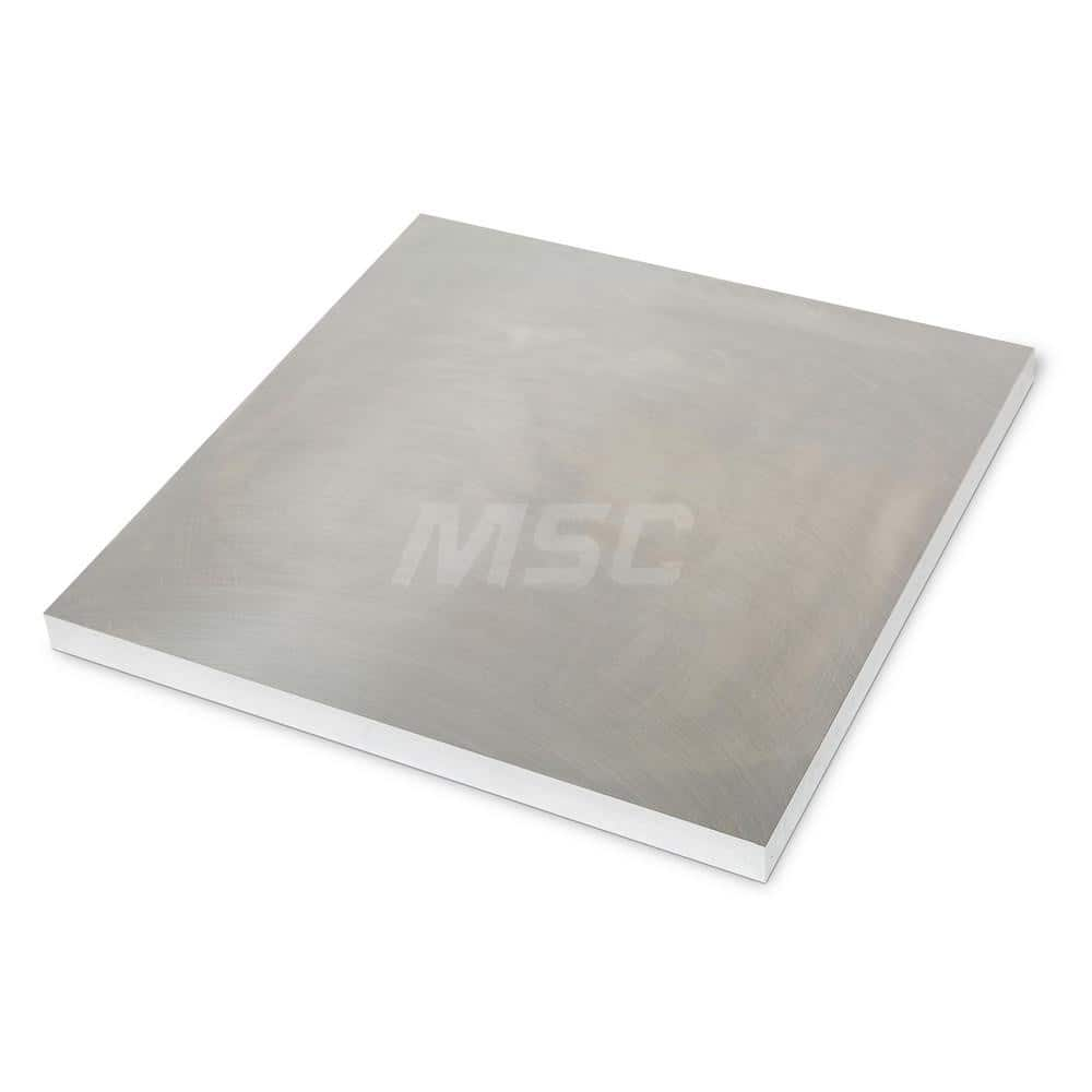 Aluminum Precision Sized Plate: Precision Ground, 8″ Long, 8″ Wide, 1/2″ Thick, Alloy 7075