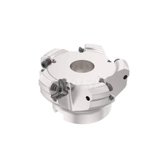 Indexable Chamfer & Angle Face Mills; Minimum Cutting Diameter (Decimal Inch): 3.1500; Maximum Cutting Diameter (Decimal Inch): 3.4780; Maximum Depth of Cut (Decimal Inch): 0.1180; Arbor Hole Diameter (mm): 1.00; Arbor Hole Diameter (Inch): 1; Lead Angle: