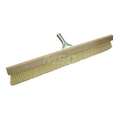 Push Broom: 36″ Wide, Tampico Bristle 2-1/2″ Bristle Length, Wood Block, Tapered Handle Connection