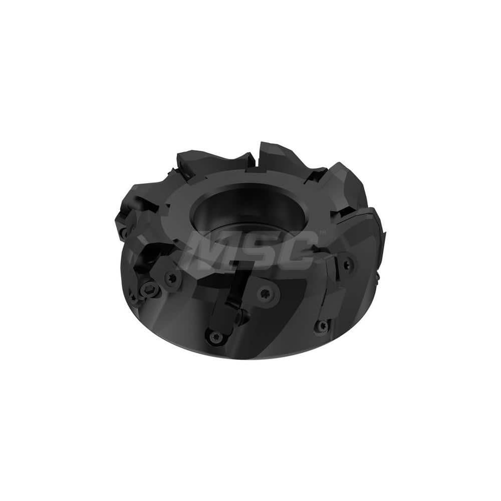 Indexable Chamfer & Angle Face Mills; Minimum Cutting Diameter (mm): 100.00; Maximum Cutting Diameter (mm): 114.40; Maximum Depth of Cut (mm): 12.00; Arbor Hole Diameter (mm): 32.00; Lead Angle: 60; Compatible Insert Size Code: SP..1906Z..R; Cutter Style: