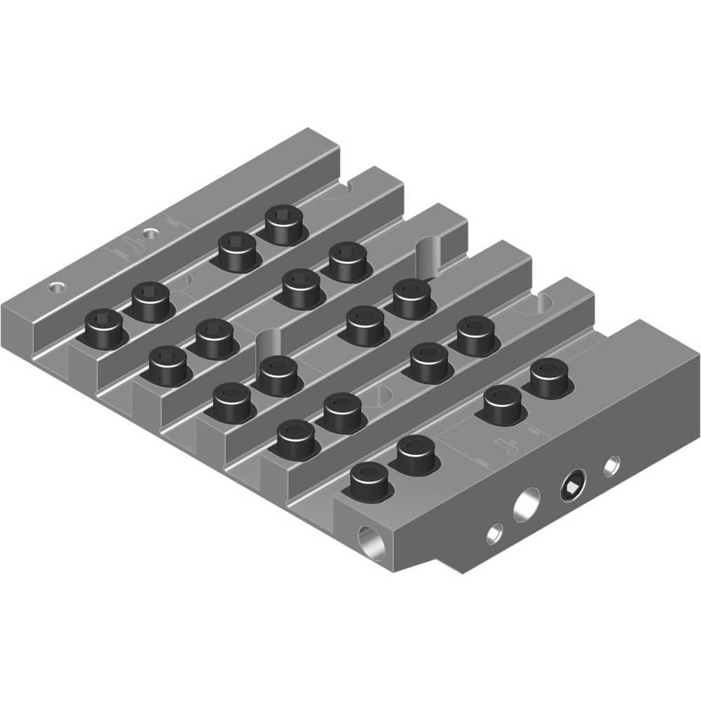 Swiss Gang Plates; Machine Compatibility: Citizen; For Use With: Citizen L20 X; Citizen L20 VIII; Citizen A20 VII; Citizen L20 XII; Number of Stations: 5; Quick Change: Yes; Material: Alloy Steel; Station Size: 4x12mm, 1x16mm