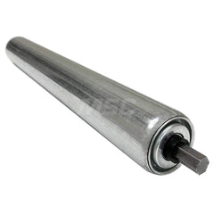 Roller Skids; Roller Material: Galvanized Steel; Load Capacity: 657; Color: Chrome; Finish: Natural; Compatible Surface Type: Smooth; Roller Length: 19.8750 in; Roller Width: 1.9000; Roller Height: 1.9000 in; Roller Diameter: 1.9000; Overall Height: 1.900