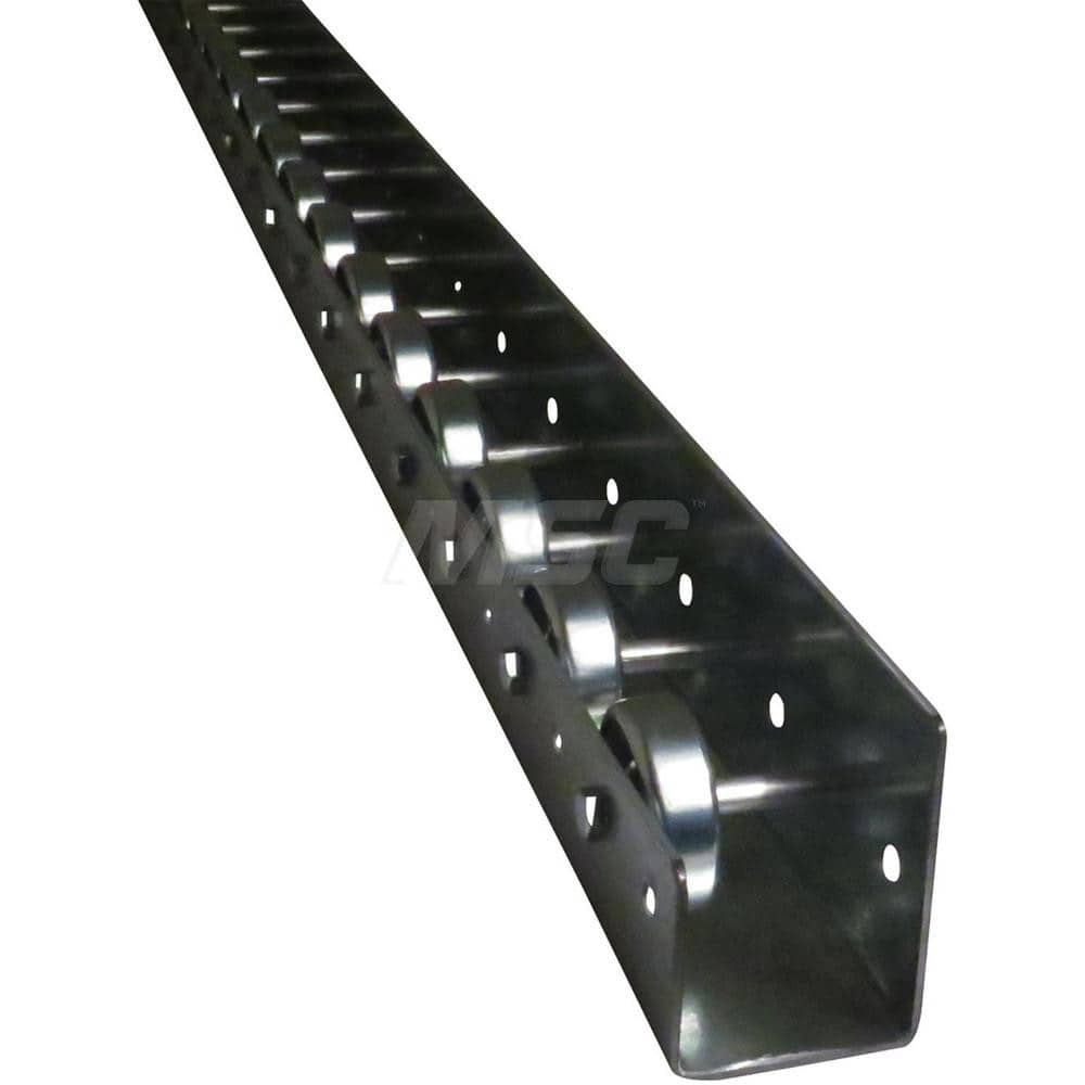 Gravity Conveyors; Conveyor Type: Flow Rail; Component: Wheel; Telescopic: No; Roller Diameter (Decimal Inch): 1.9400; Overall Width: 3; Wheel Material: Zinc Plated Steel; Minimum Extended Length: 5.0 ft; Maximum Extended Length: 5.0000; Minimum Height: 2