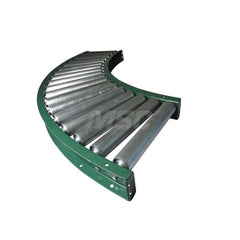 Gravity Conveyors; Conveyor Type: Roller; Component: 90 Degree Curved Conveyor; Telescopic: No; Roller Diameter (Decimal Inch): 2.5000; Overall Width: 30; Wheel Material: Galvanized Steel; Minimum Extended Length: 59.5000 in; Maximum Extended Length: 59.5