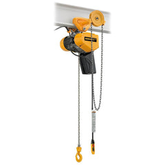 Electric Hoists; Work Load Limit: 0.125 TON; Controller: Pendant; Mount Type: Geared Trolley; Brake Type: Load; Lifting Speed: 56 ft/min