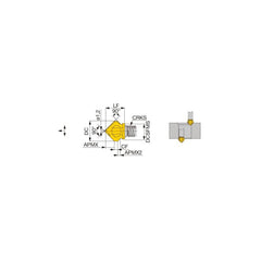 Milling Tip Inserts; Milling Tip Type: Chamfer; Tool Material: Carbide; Manufacturer Grade: AH715; Insert Hand: Right Hand; Chipbreaker: None; Series: VCW; Coating Process: PVD; Primary Workpiece Material: Steel; Primary Workpiece Material Code: P; Number